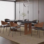 Load image into Gallery viewer, Modern Luxury 6 Seater Rock Slab Dining Table Set