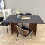 Load image into Gallery viewer, Modern Luxury 6 Seater Rock Slab Dining Table Set