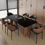 Load image into Gallery viewer, Modern Luxury 6 Seater Rock Slab Dining Table Set