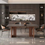 Load image into Gallery viewer, Modern Luxury 6 Seater Rock Slab Dining Table Set