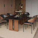 Load image into Gallery viewer, Modern Luxury 6 Seater Rock Slab Dining Table Set