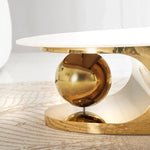 Load image into Gallery viewer, Modern Luxury Coffee Table – White &amp; Gold