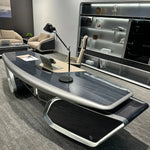 Load image into Gallery viewer, Modern Luxury Executive Desk – High-End Aircraft-Modeling CEO Table (260 × 100 cm)