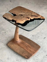 Load image into Gallery viewer, Modern Luxury Solid Walnut Wood &amp; Resin Coffee Table