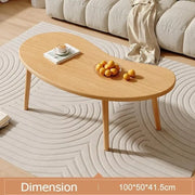 Modern Minimalist Coffee Table – Sturdy Wooden Frame with Large Storage, Eco-Friendly Finish (100CM-F)-GCC Home Center