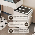 Load image into Gallery viewer, Modern Minimalist Vanity Dressing Table Set with Mirror and Chair - Spacious Storage-GCC Home Center