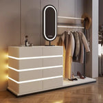 Load image into Gallery viewer, Modern Multi-Functional Dressing Table Chest Drawers, Clothes Hanger and Mirror-GCC Home Center