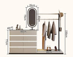 Load image into Gallery viewer, Modern Multi-Functional Dressing Table Chest Drawers, Clothes Hanger and Mirror-GCC Home Center