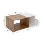 Load image into Gallery viewer, Modern Oak &amp; White Coffee Table