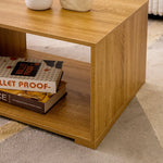 Load image into Gallery viewer, Modern Oak &amp; White Coffee Table