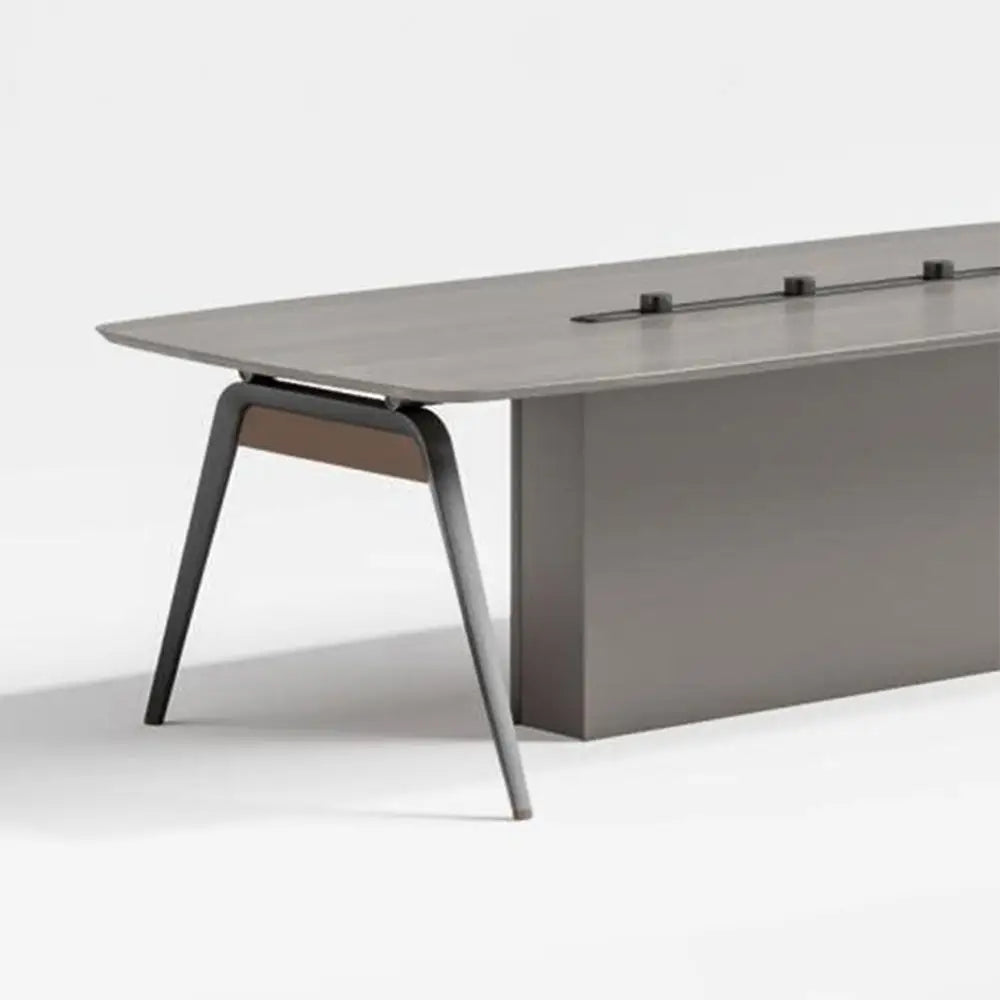 Modern Office Meeting Table For Home Settings, Dining And work - White Oak-GCC Home Center