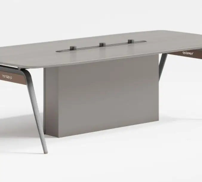Modern Office Meeting Table For Home Settings, Dining And work - White Oak-GCC Home Center