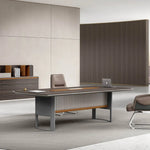 Load image into Gallery viewer, Modern Office Meeting Table, Luxury Office Table - Brown-GCC Home Center