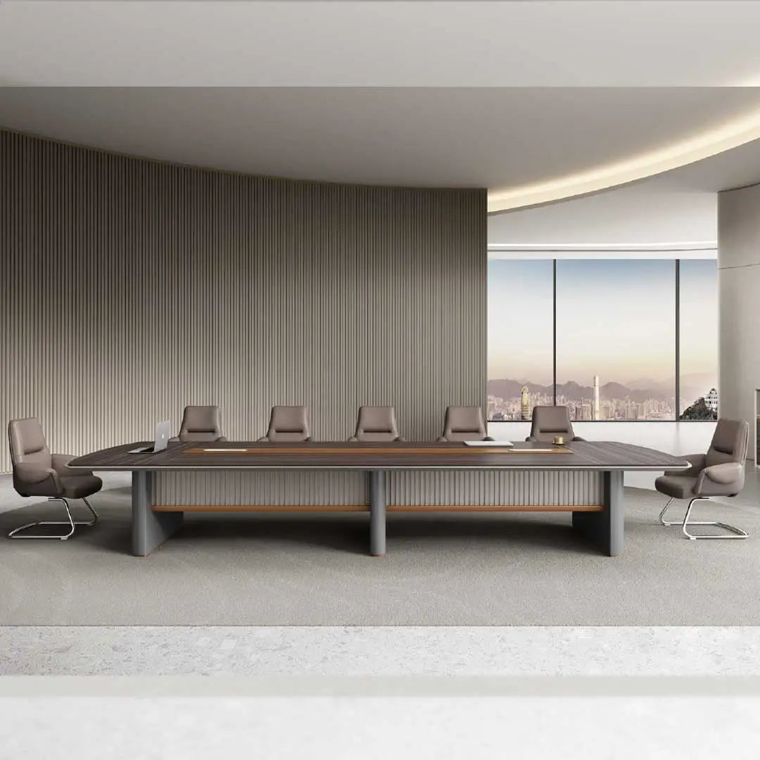 Modern Office Meeting Table, Luxury Office Table - Brown-GCC Home Center