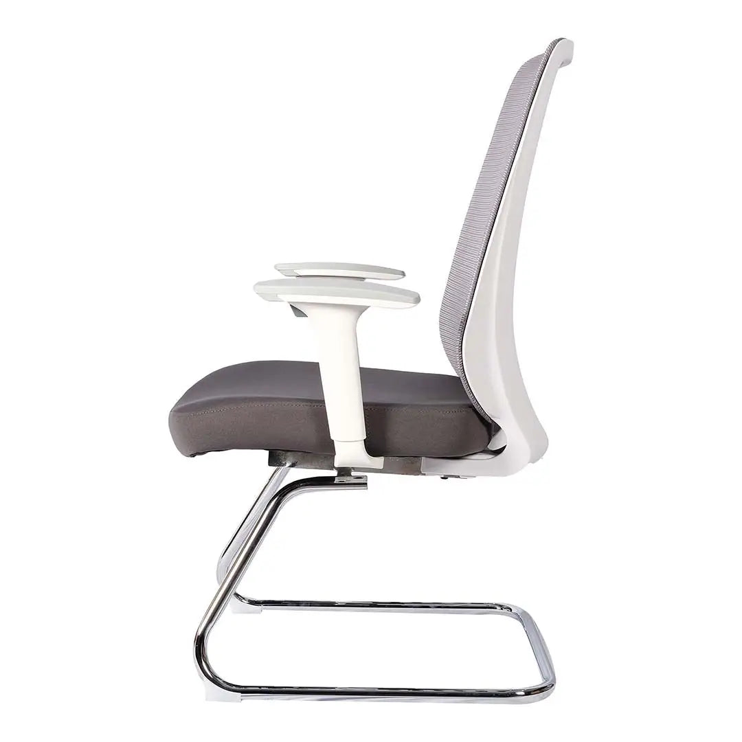 Modern Office Visitor Chair With Arm Rest And Metal Legs-GCC Home Center