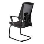 Load image into Gallery viewer, Modern Office Visitor Chair With Metal Legs - Black-GCC Home Center