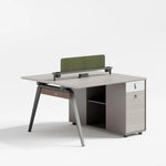 Load image into Gallery viewer, Modern Office Workstation, Office Desk With Storage - White Oak-GCC Home Center