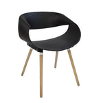 Load image into Gallery viewer, Jilphar Furniture Modern PP Dining Chair with Wooden Legs JP1037-GCC Home Center