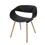 Load image into Gallery viewer, Jilphar Furniture Modern PP Dining Chair with Wooden Legs JP1037-GCC Home Center