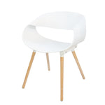 Load image into Gallery viewer, Jilphar Furniture Modern PP Dining Chair with Wooden Legs JP1037-GCC Home Center
