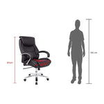 Load image into Gallery viewer, Modern PU Leather Ergonomic Executive High Back Chair - Black-GCC Home Center