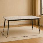 Load image into Gallery viewer, Modern Rectangular Marble Top Dining Table