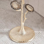 Load image into Gallery viewer, Modern Round Side Table – Clear Glass Top with Gold Metal Frame