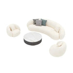 Load image into Gallery viewer, Modern Sectional Living Room Sofa Set with Lamb Wool Upholstery - Customizable Design, OEM/ODM Service-GCC Home Center