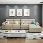 Load image into Gallery viewer, Modern Sectional Sofa - Soft Leather, Three-Seater, Customizable Design for Home &amp; Office Spaces-GCC Home Center
