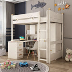 Load image into Gallery viewer, Modern Simplicity Adult Combination Bed Wardrobe Loft Bed Bunk Bed for Kids With Study Table