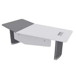 Load image into Gallery viewer, Modern Sleek Executive Office Table For Professional Office Look - Glossy White-GCC Home Center