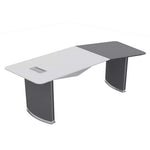 Load image into Gallery viewer, Modern Sleek Executive Office Table For Professional Office Look - Glossy White-GCC Home Center