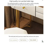 Load image into Gallery viewer, Modern Solid Wood Makeup Vanity Table Set with Smart Mirror and LED Lighting-GCC Home Center