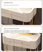 Load image into Gallery viewer, Modern Solid Wood Makeup Vanity Table Set with Smart Mirror and LED Lighting-GCC Home Center