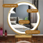 Load image into Gallery viewer, Modern Solid Wood Makeup Vanity Table Set with Smart Mirror and LED Lighting-GCC Home Center