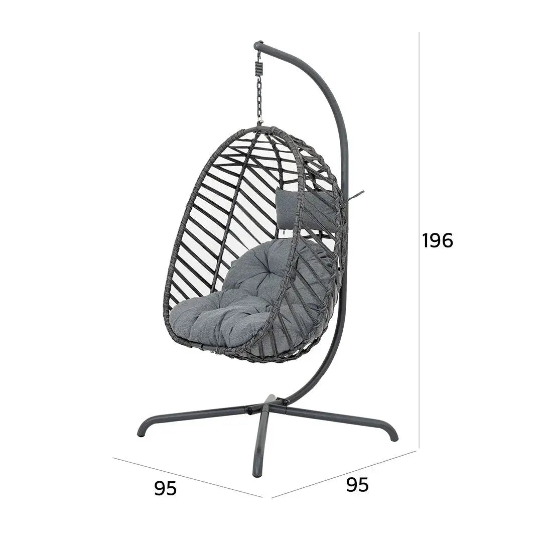 Modern Swing Chair For Outdoor And Indoor – Grey