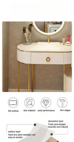 Load image into Gallery viewer, Modern Vanity Makeup Table with Lighted Mirror and Stool | Stylish Bedroom Décor-GCC Home Center