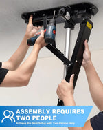 Load image into Gallery viewer, Motorized Ceiling TV Mount, 32–70 in TVs, 88 lb Capacity | Motorized flip down, 0–80° tilt, Supports 32–70" TVs up to 88 lbs，Fits flat and select angled ceilings