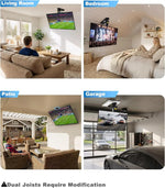 Load image into Gallery viewer, Motorized Ceiling TV Mount, 32–70 in TVs, 88 lb Capacity | Motorized flip down, 0–80° tilt, Supports 32–70" TVs up to 88 lbs，Fits flat and select angled ceilings