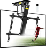 Load image into Gallery viewer, Motorized Ceiling TV Mount, 32–70 in TVs, 88 lb Capacity | Motorized flip down, 0–80° tilt, Supports 32–70" TVs up to 88 lbs，Fits flat and select angled ceilings