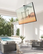 Load image into Gallery viewer, Motorized Ceiling Tv Mount For 32-70 Inch Tvs Up To 88 Lbs, Electric With Remote &amp; Adjustable Tilt, Flip Down Patio, Living Room Ect, Max Vesa 600X400Mm