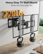 Load image into Gallery viewer, MOUNT Heavy Duty TV Wall Mount for 42-110" TVs up to 220lbs with 8.2" Sliding Moving for Screen Centering, Full Motion TV Mount Fit 24"-16" Studs with Swivel,Tilt&amp;Level, Max VESA 800x600mm