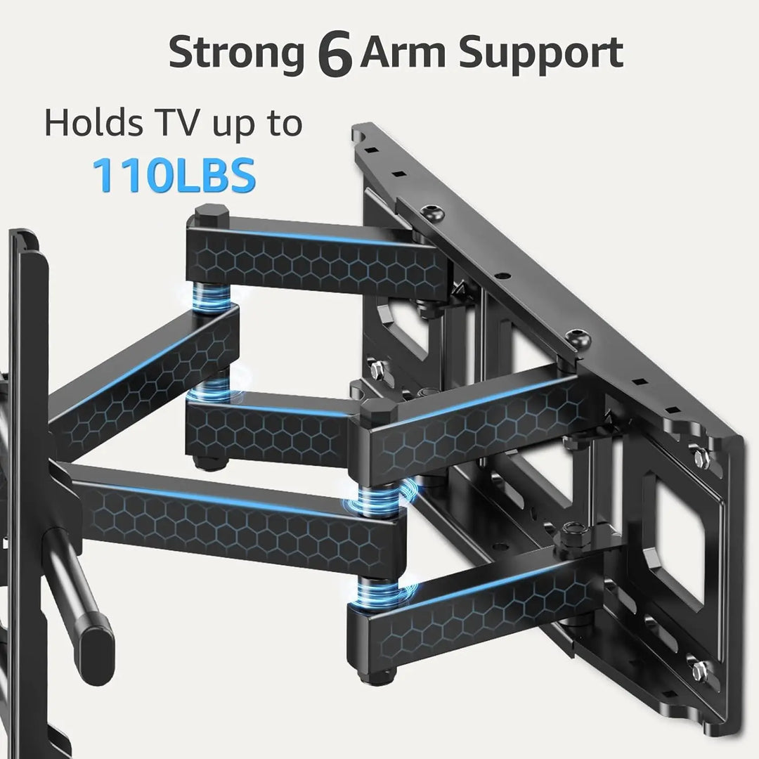 MOUNTUP TV Wall Mount, Full Motion TV Mount for Most 42-82 Inch Flat Curved TVs, Wall Mount TV Bracket with Articulating Arm