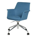 Load image into Gallery viewer, Moveable Visitor Area Chair, Fabric Office Chair With Metal Legs-GCC Home Center