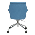 Load image into Gallery viewer, Moveable Visitor Area Chair, Fabric Office Chair With Metal Legs-GCC Home Center