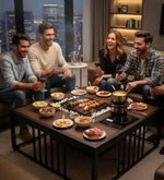 Load image into Gallery viewer, Multi-Functional Coffee Table with Built-in Induction Cooker