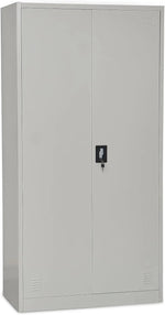 Load image into Gallery viewer, Multi Home Furniture Best Steel Big size Metal Cupboard for or Office MH-205-E Cupboard, Steel Filing Cupboard,Cabinet with Shelves Storage Compartment,Flush Key lock (Metal Grey)-GCC Home Center