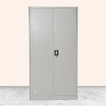 Load image into Gallery viewer, Multi Home Furniture Best Steel Big size Metal Cupboard for or Office MH-205-E Cupboard, Steel Filing Cupboard,Cabinet with Shelves Storage Compartment,Flush Key lock (Metal Grey)-GCC Home Center