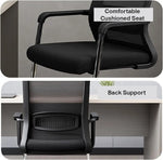 Load image into Gallery viewer, Multi Home Furniture Black Mesh Office Chair, Executive Chair – Ergonomic Chair Office Chair for Home with Back Support, Heavy Duty Steel Frame, Comfortable Seat – Use for Computer Chair, Study Chair