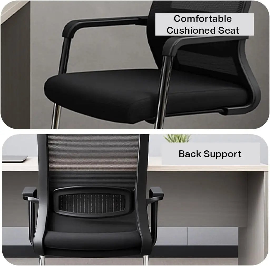 Multi Home Furniture Black Mesh Office Chair, Executive Chair – Ergonomic Chair Office Chair for Home with Back Support, Heavy Duty Steel Frame, Comfortable Seat – Use for Computer Chair, Study Chair